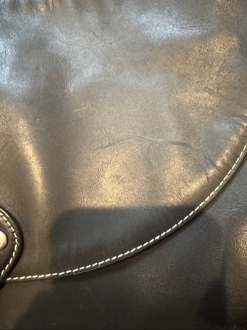 LAUREN Ralph Lauren Black Leather Hobo Shoulder Bag - Picture 6 of 13
